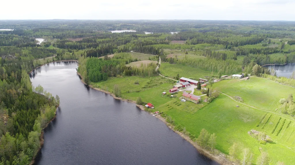 Ilmakuva Hämeenniemen juhlatilasta