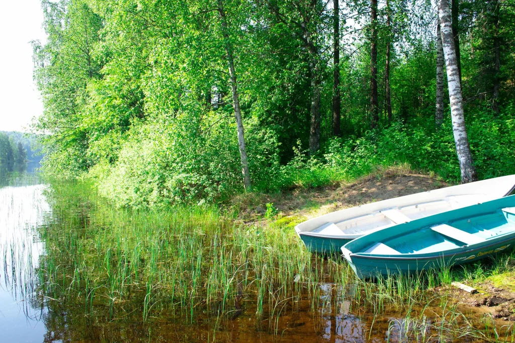 Hämeenniemen Kuorekosken rantasaunan soutuveneet